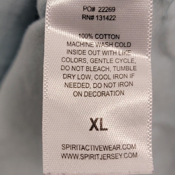 Spirit Jersey Ko Olina Hawaii Long‎ Sleeve Shirt Oversized Unisex XL Light Blue - Picture 3 of 10